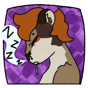 Sleepy otter sticker
